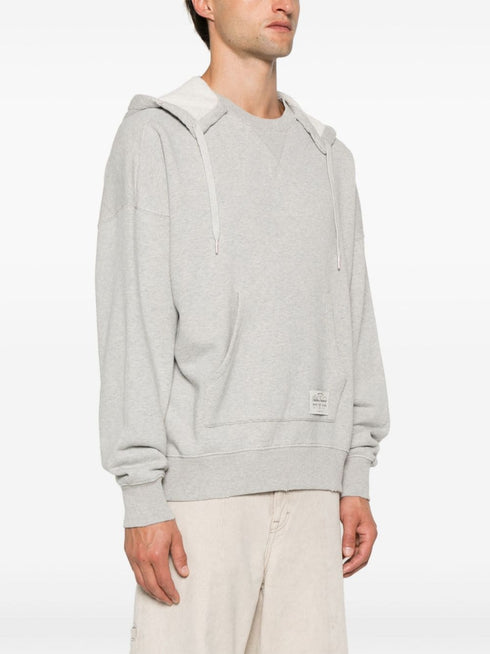 printed cotton hoodie